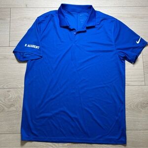 Nike Dri-Fit K-academy Royal Blue Polo Shirt Men’s Size Large